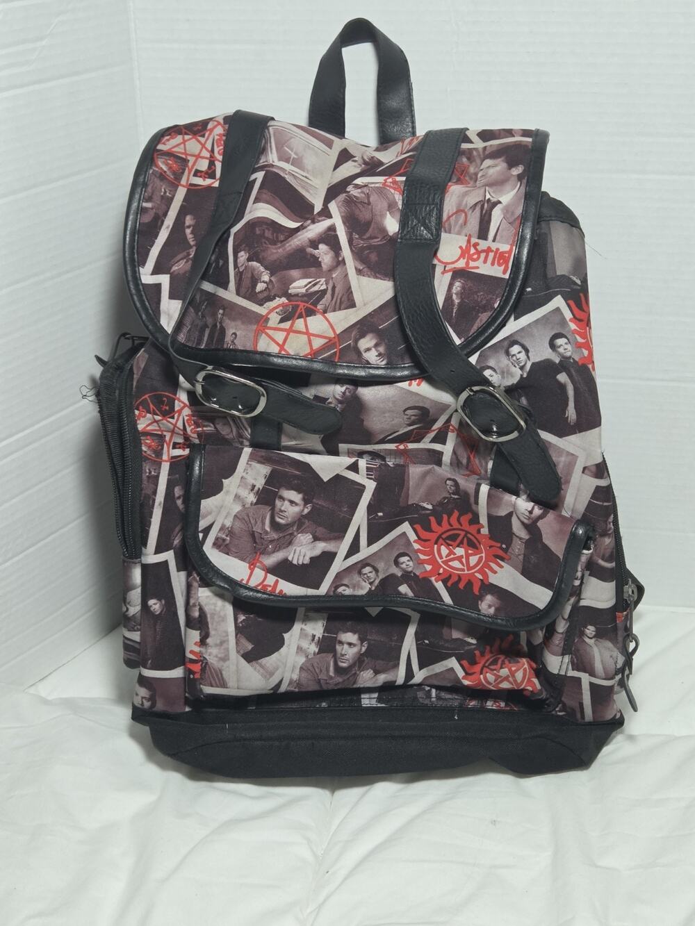 Supernatural SlouC Castiel Dean Backpack Join The Hunt Hot Topic Y2k Vtg Retired